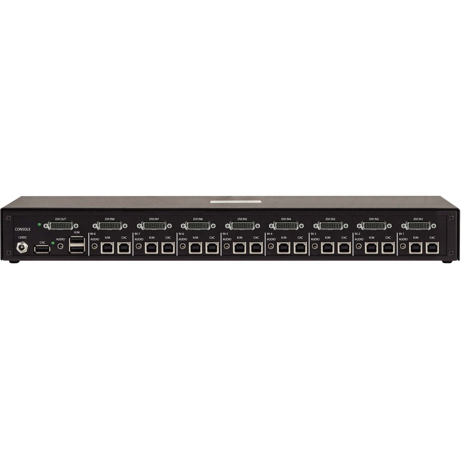 Tripp Lite Secure KVM Switch 8-Port Single Head DVI to DVI NIAP PP4.0 Audio CAC TAA - 8 Co