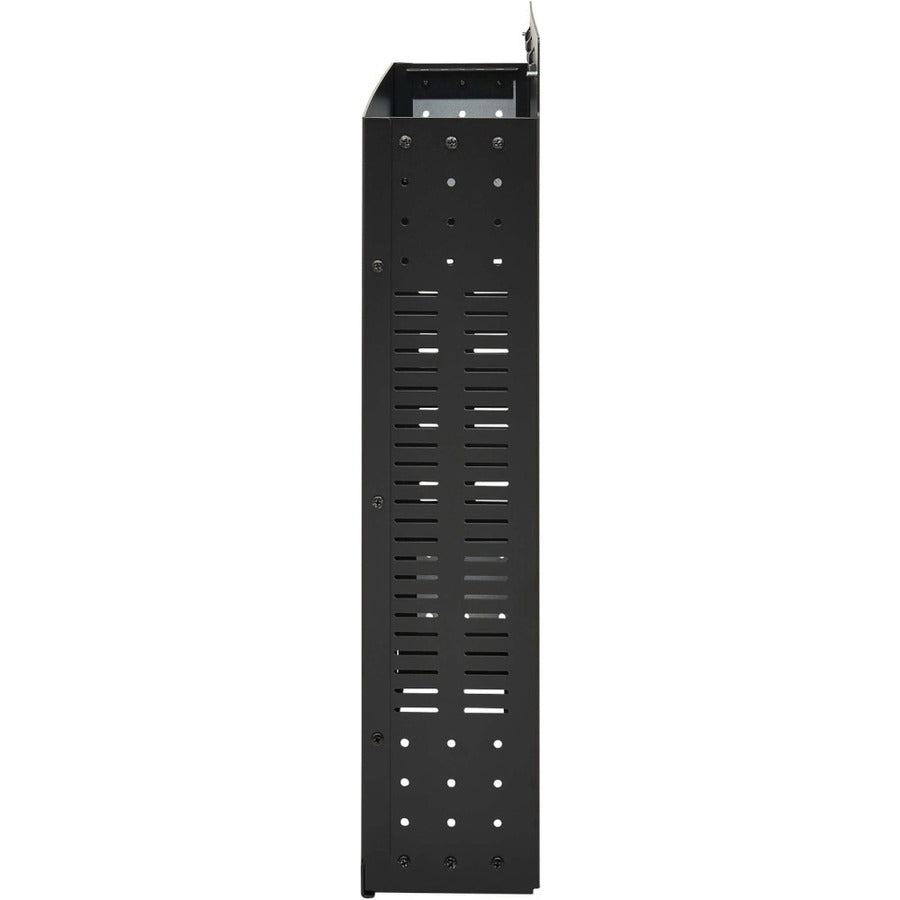 Tripp Lite SmartRack 2U Low-Profile Vertical-Mount Vented Wall-Mount Mini Rack Enclosure, Black