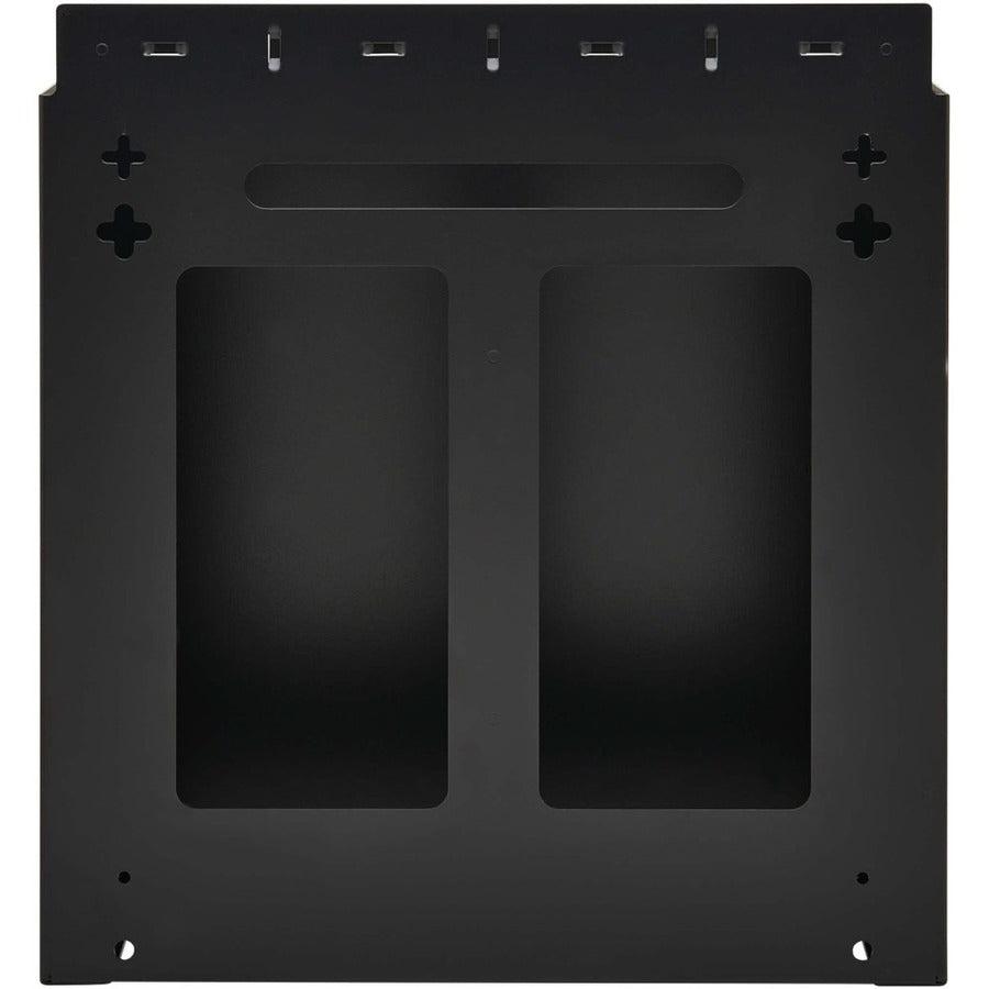 Tripp Lite SmartRack 4U Low-Profile Vertical-Mount Vented Wall-Mount Mini Rack Enclosure, Black