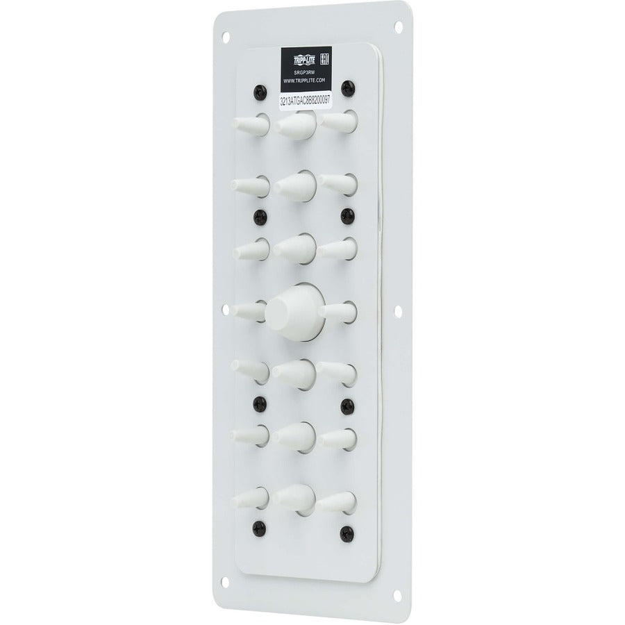 Tripp Lite SmartRack Cable Entry Gland Plate for NEMA-Rated Enclosure Cabinets 21-Port Mem