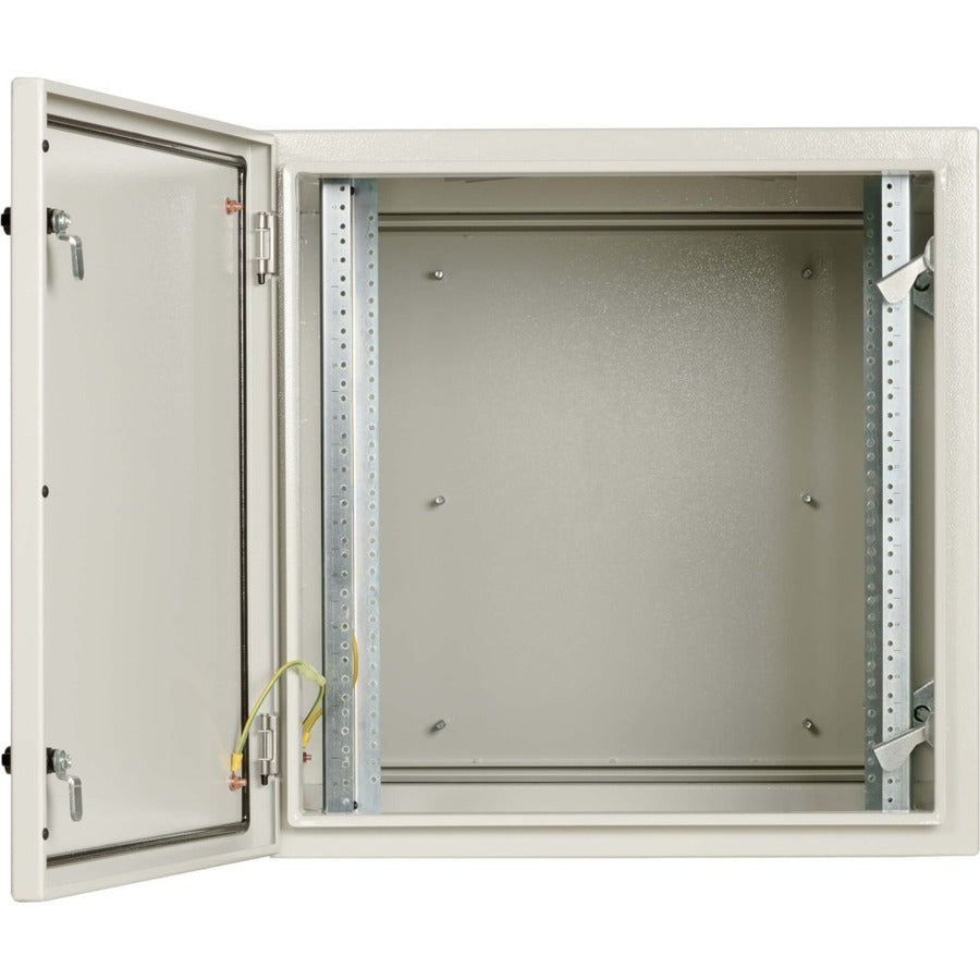 Tripp Lite SmartRack Industrial Enclosure with Lock - NEMA 4, Wall Mount, Metal Construction, Hinged Back, 32 in. Depth, 12U, Gray