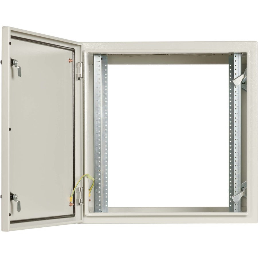 Tripp Lite SmartRack Industrial Enclosure with Lock - NEMA 4, Wall Mount, Metal Construction, Hinged Back, 32 in. Depth, 12U, Gray