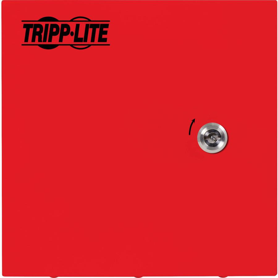 Tripp Lite SmartRack Outdoor Industrial Enclosure with Lock - NEMA 4, Surface Mount, Metal Construction, 10 x 10 x 6 in., Red