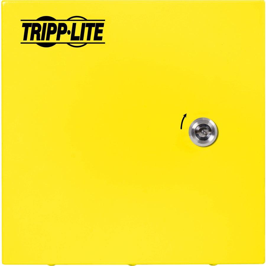Tripp Lite SmartRack Outdoor Industrial Enclosure with Lock - NEMA 4, Surface Mount, Metal Construction, 10 x 10 x 6 in., Yellow
