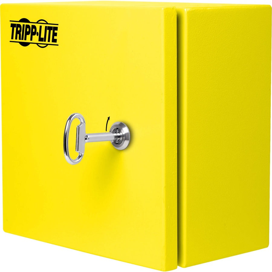 Tripp Lite SmartRack Outdoor Industrial Enclosure with Lock - NEMA 4, Surface Mount, Metal Construction, 10 x 10 x 6 in., Yellow
