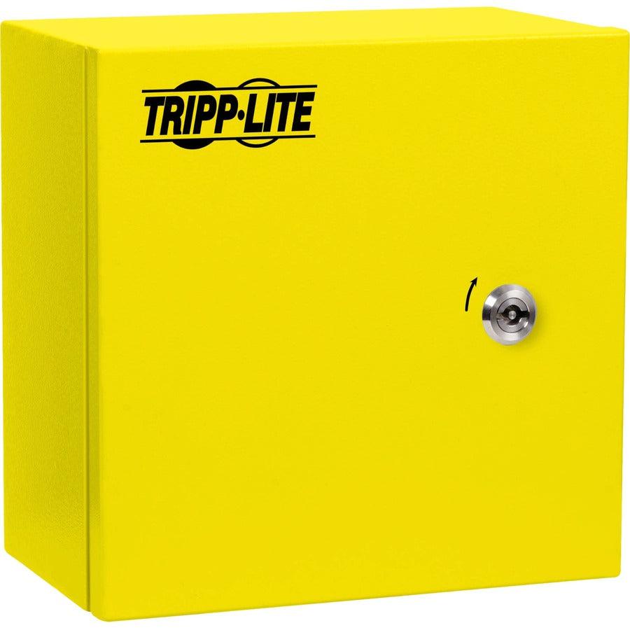 Tripp Lite SmartRack Outdoor Industrial Enclosure with Lock - NEMA 4, Surface Mount, Metal Construction, 10 x 10 x 6 in., Yellow