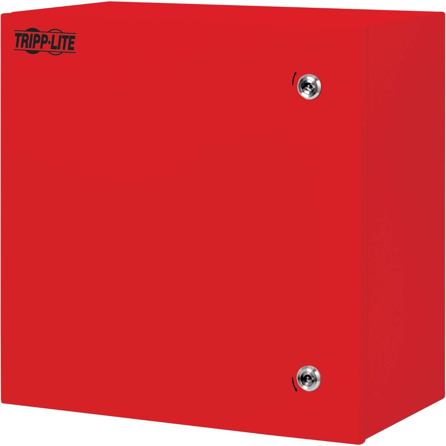 Tripp Lite SmartRack Outdoor Industrial Enclosure with Lock - NEMA 4, Surface Mount, Metal Construction, 18 x 18 x 10 in., Red