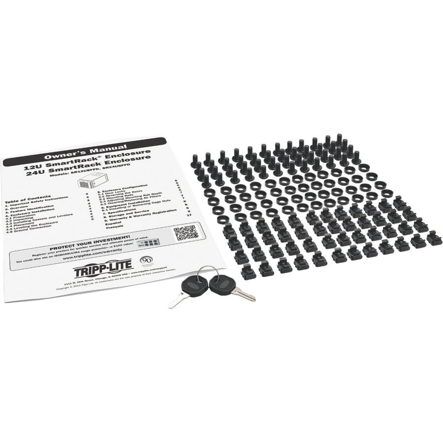 Tripp Lite Sr24Ubffd Rack Cabinet 24U Freestanding Rack Black