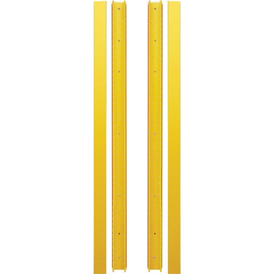 Tripp Lite Srcableductvrtf Vertical Cable Manager - Finger Duct With Cover, Yellow, 6 Ft. (1.8 M)