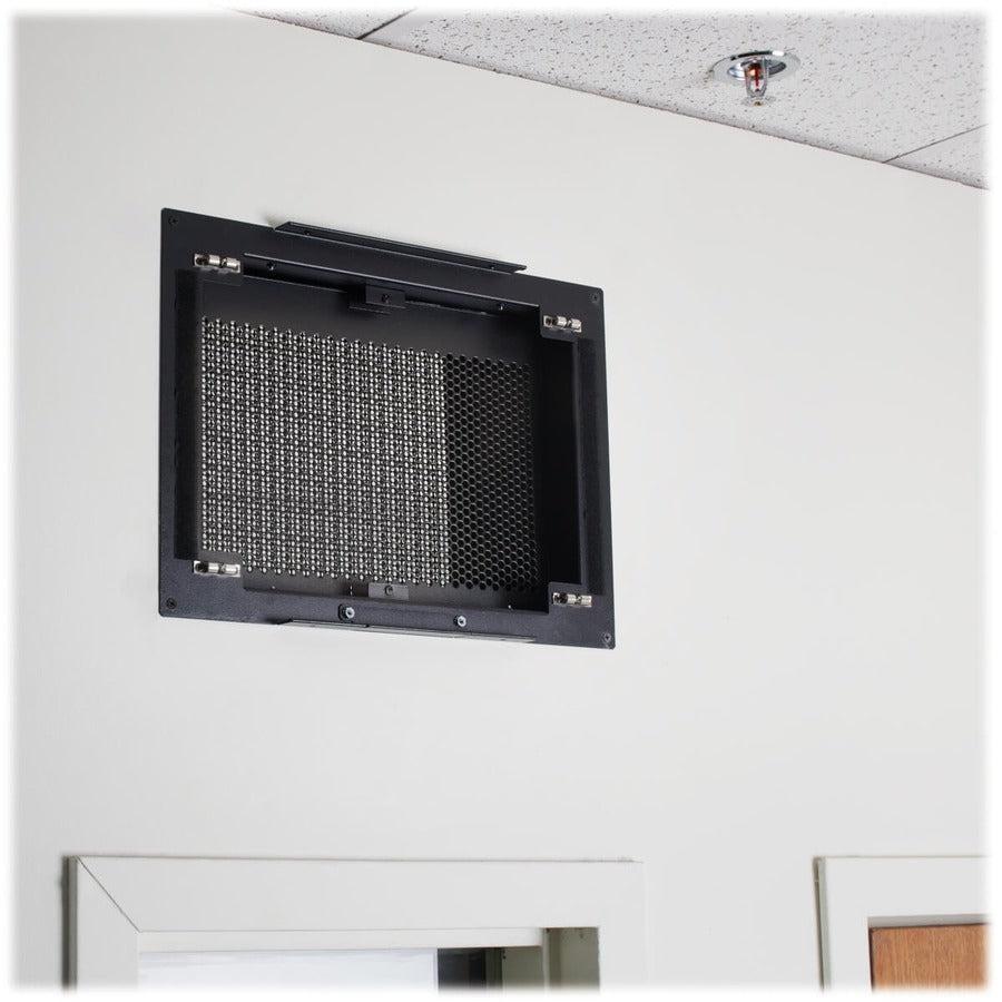 Tripp Lite Srclosetintake Network Closet Through-Wall Air Duct, Built-In Filter, Black