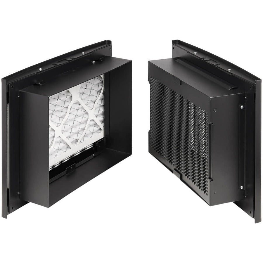 Tripp Lite Srclosetintake Network Closet Through-Wall Air Duct, Built-In Filter, Black