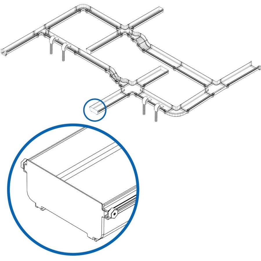 Tripp Lite Srfc10Cap Toolless End Cap For Fiber Routing System, 240 Mm (10 In.)