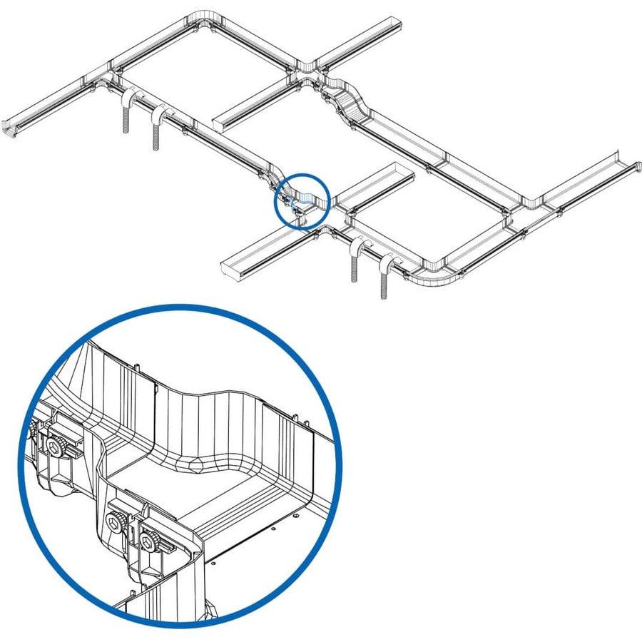 Tripp Lite Srfc5Cpl10 Toolless Adapter Fitting For Fiber Routing System, 120 Mm To 240 Mm (5 In. To 10 In.)