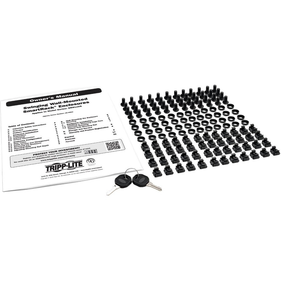 Tripp Lite Srw18Usdpg Smartrack 18U Ups-Depth Wall-Mount Half-Height Rack Enclosure, Clear Acrylic Window, Hinged Back