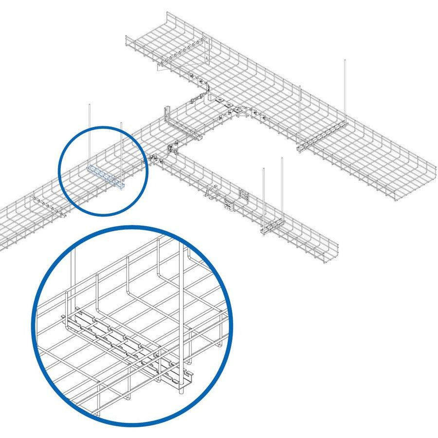 Tripp Lite Srwb12Crossbrkt Trapeze Hanging Cross-Bracket For Wire Mesh Cable Trays, 300 Mm (12 In.)