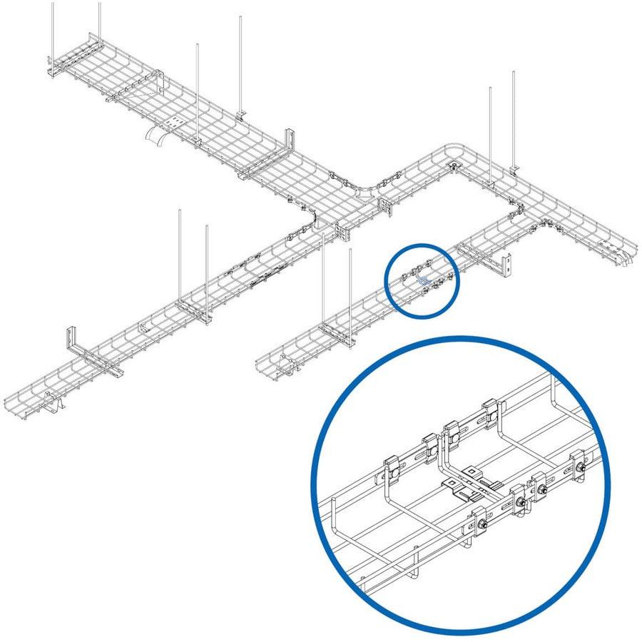 Tripp Lite Srwbtlcplrbs Toolless Coupler Base For Wire Mesh Cable Trays