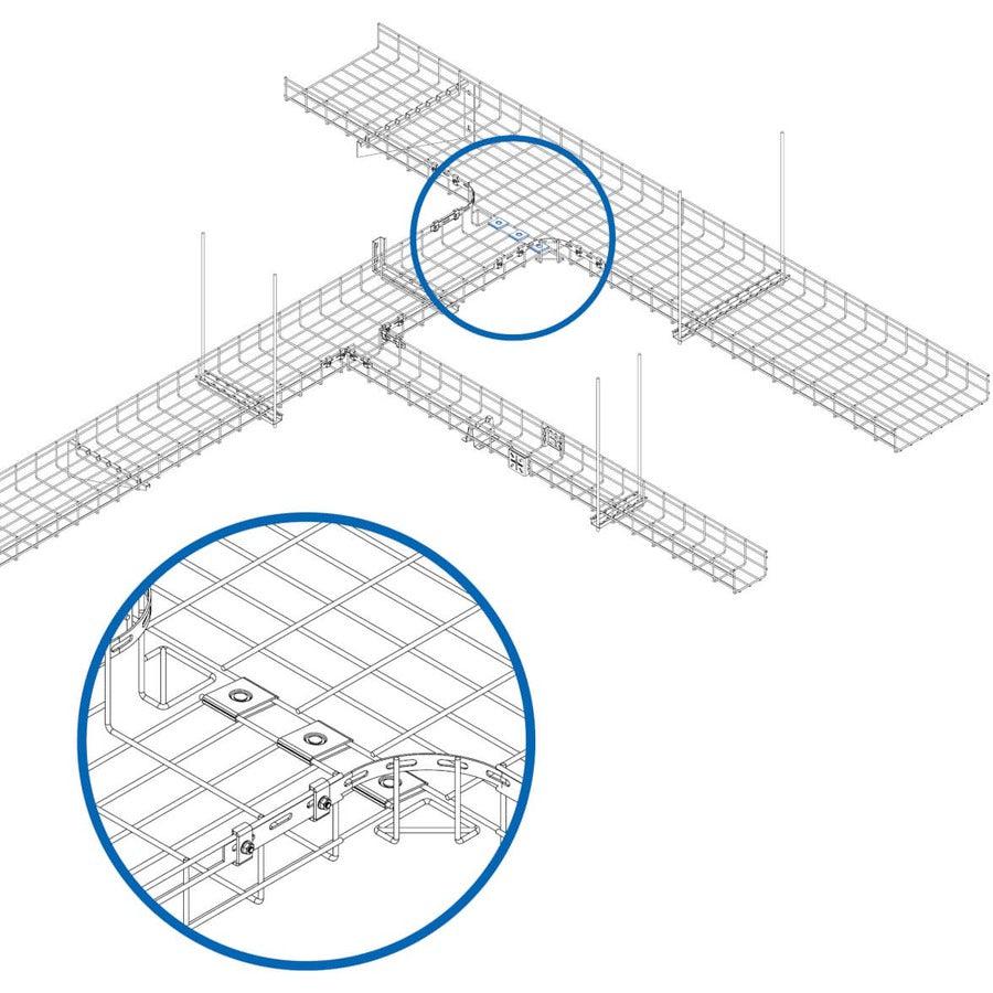 Tripp Lite Srwbunvcplr Universal Coupler Kit For Wire Mesh Cable Trays, 50 Pack