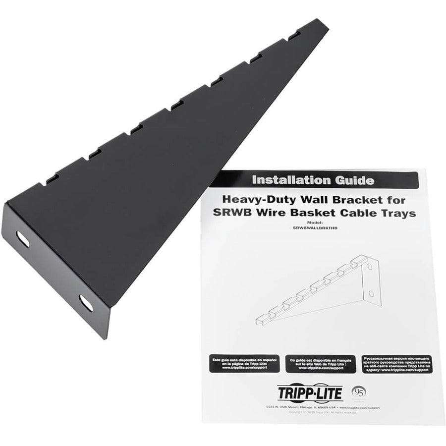 Tripp Lite Srwbwallbrkthd Heavy-Duty Wall Bracket For 150–450 Mm Wire Mesh Cable Trays