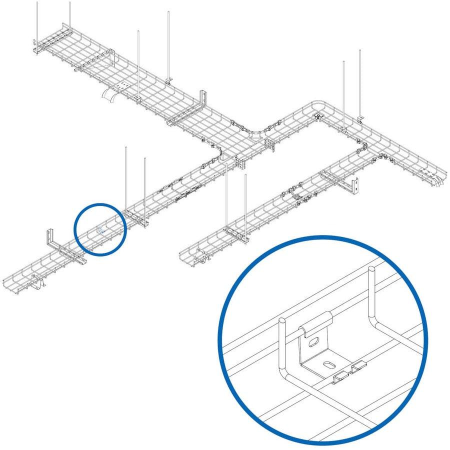 Tripp Lite Srwbwallbrktld Light Wall Bracket For Small Wire Mesh Cable Trays