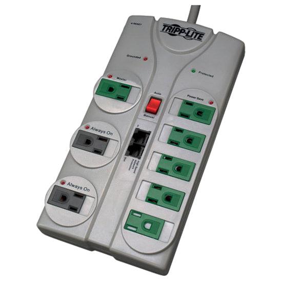 Tripp Lite Tlp808Netg Surge Protector Grey 8 Ac Outlet(S) 120 V 2.4 M