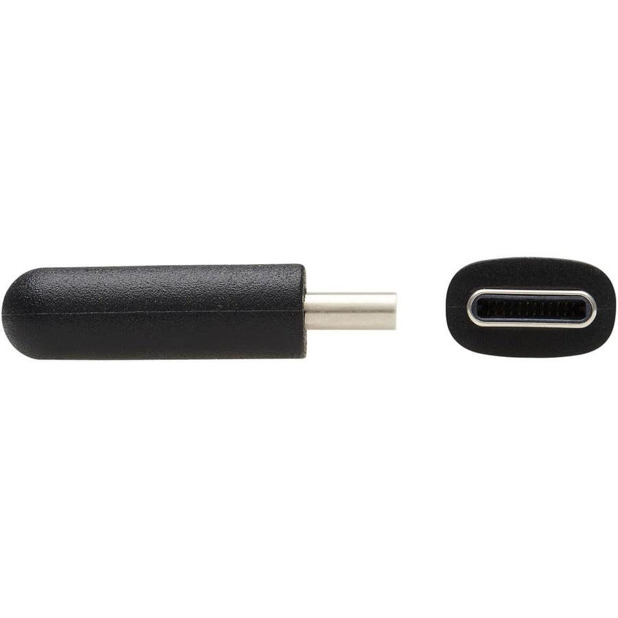 Tripp Lite U040-01M-C-Ra Usb-C Cable (M/M) - Usb 2.0, Thunderbolt 3, 60W Pd Charging, Right-Angle Plug, Black, 1 M (3.3 Ft.)