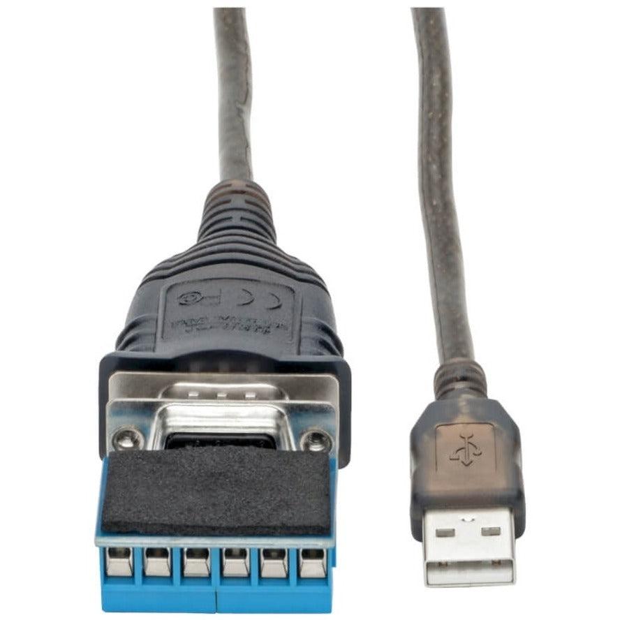 Tripp Lite U209-30N-Ind Usb To Rs485/Rs422 Ftdi Serial Adapter Cable With Com Retention (Usb-A To Db9 M/M), 30-In. (76.2 Cm)