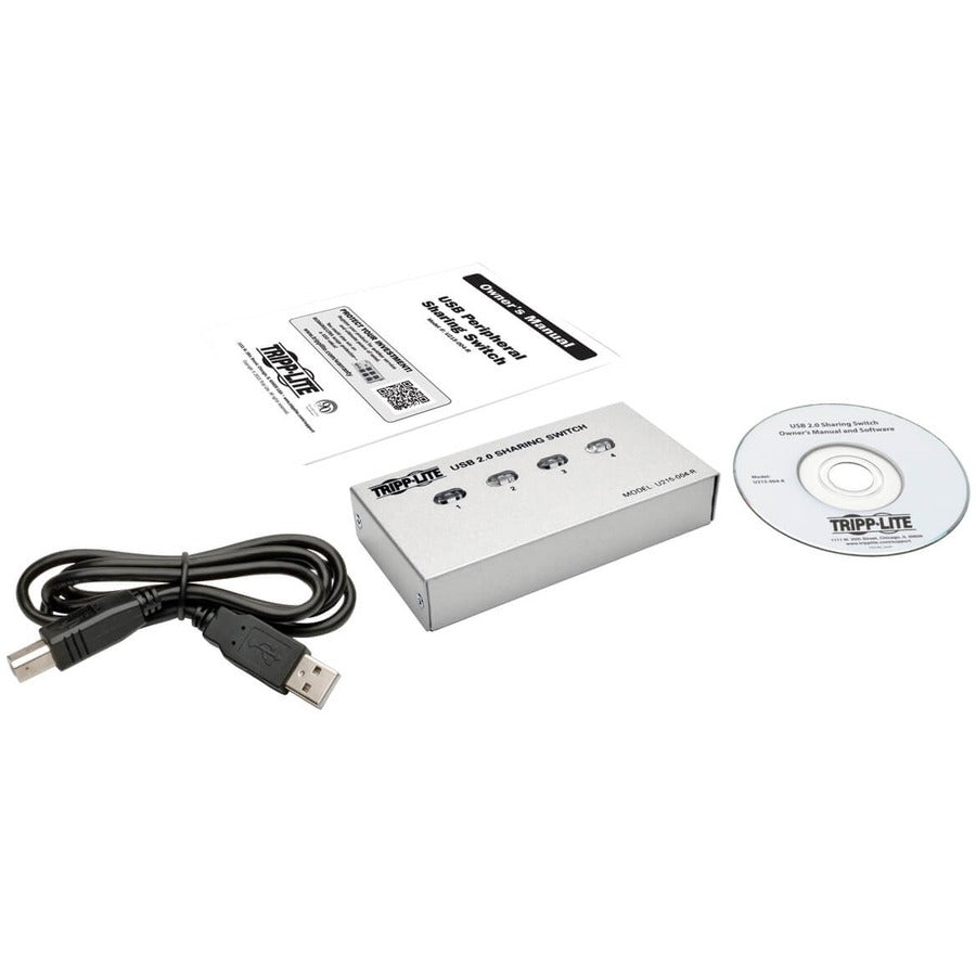 Tripp Lite U215-004-R 4-Port Usb 2.0 Printer / Peripheral Sharing Switch