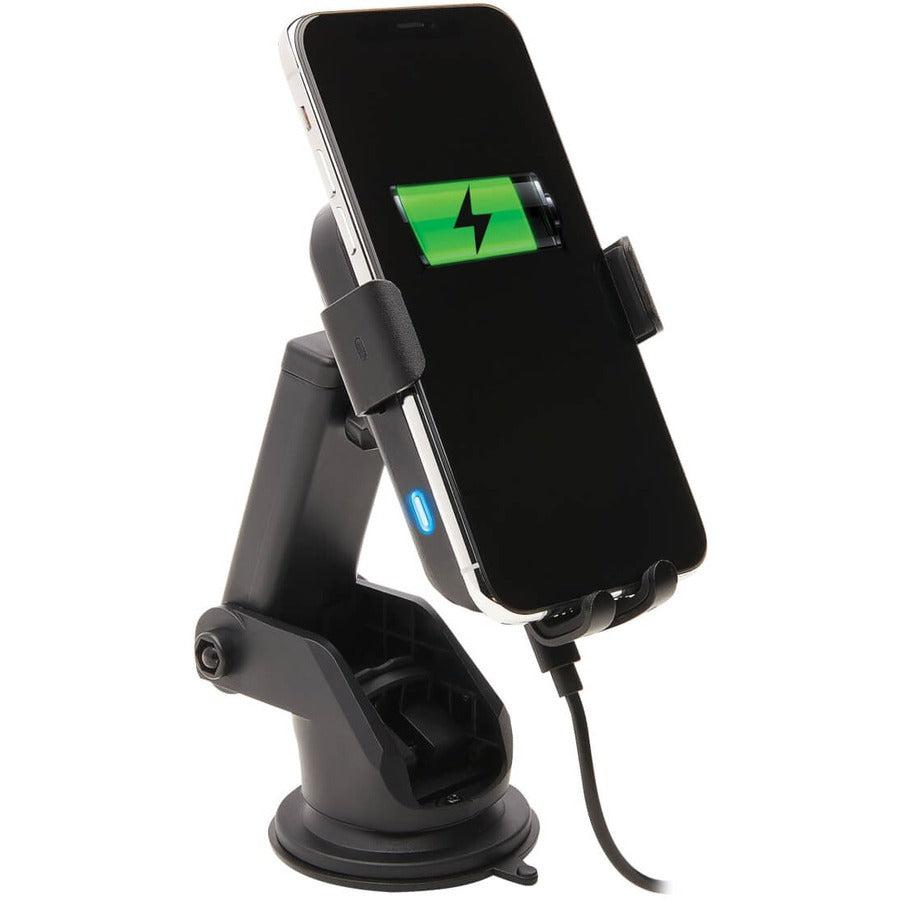Tripp Lite U280-Cq01 Wireless Car Charger - 15W Fast Charging, Usb-C, Apple And Samsung Compatible, Windshield/Dash/Vent Phone Holder