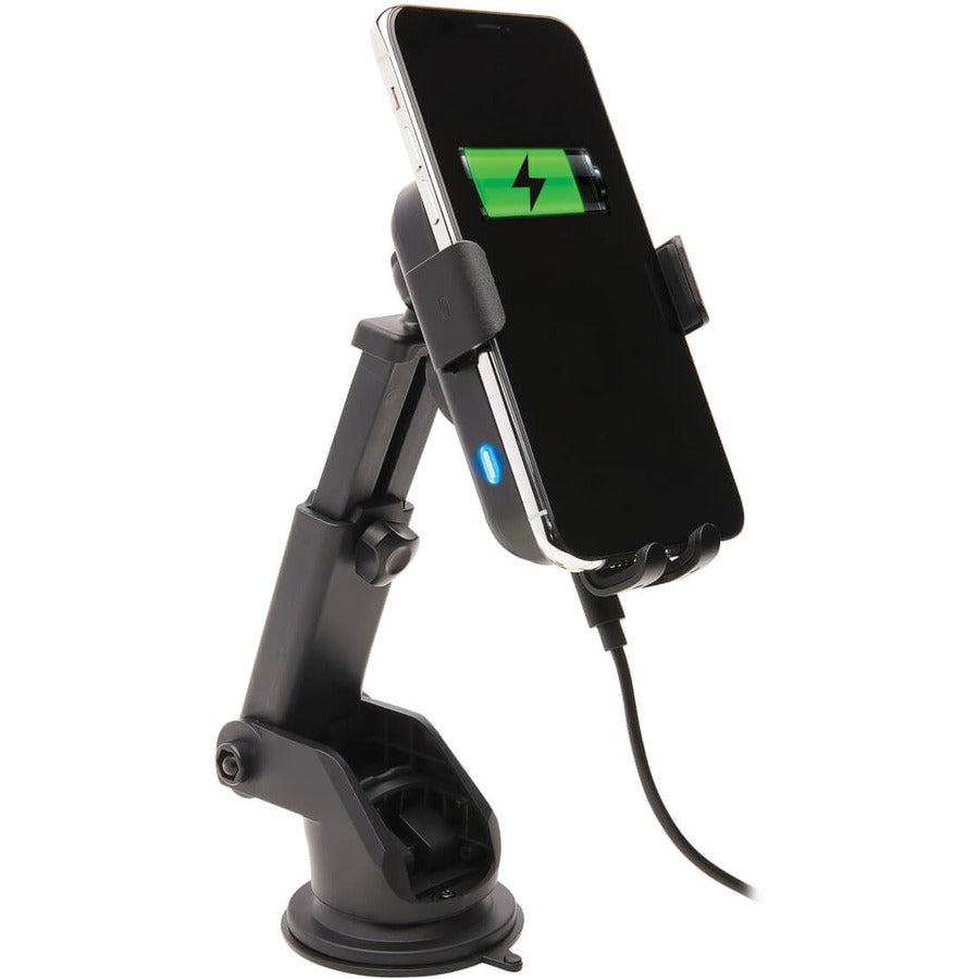 Tripp Lite U280-Cq01 Wireless Car Charger - 15W Fast Charging, Usb-C, Apple And Samsung Compatible, Windshield/Dash/Vent Phone Holder