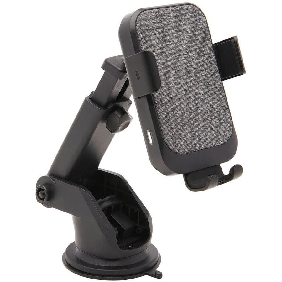 Tripp Lite U280-Cq01 Wireless Car Charger - 15W Fast Charging, Usb-C, Apple And Samsung Compatible, Windshield/Dash/Vent Phone Holder