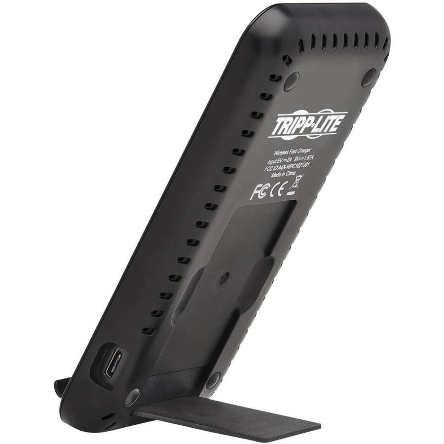 Tripp Lite U280-Q01St-Bk Wireless Charging Stand - 10W Fast Charging, Apple And Samsung Compatible, Black
