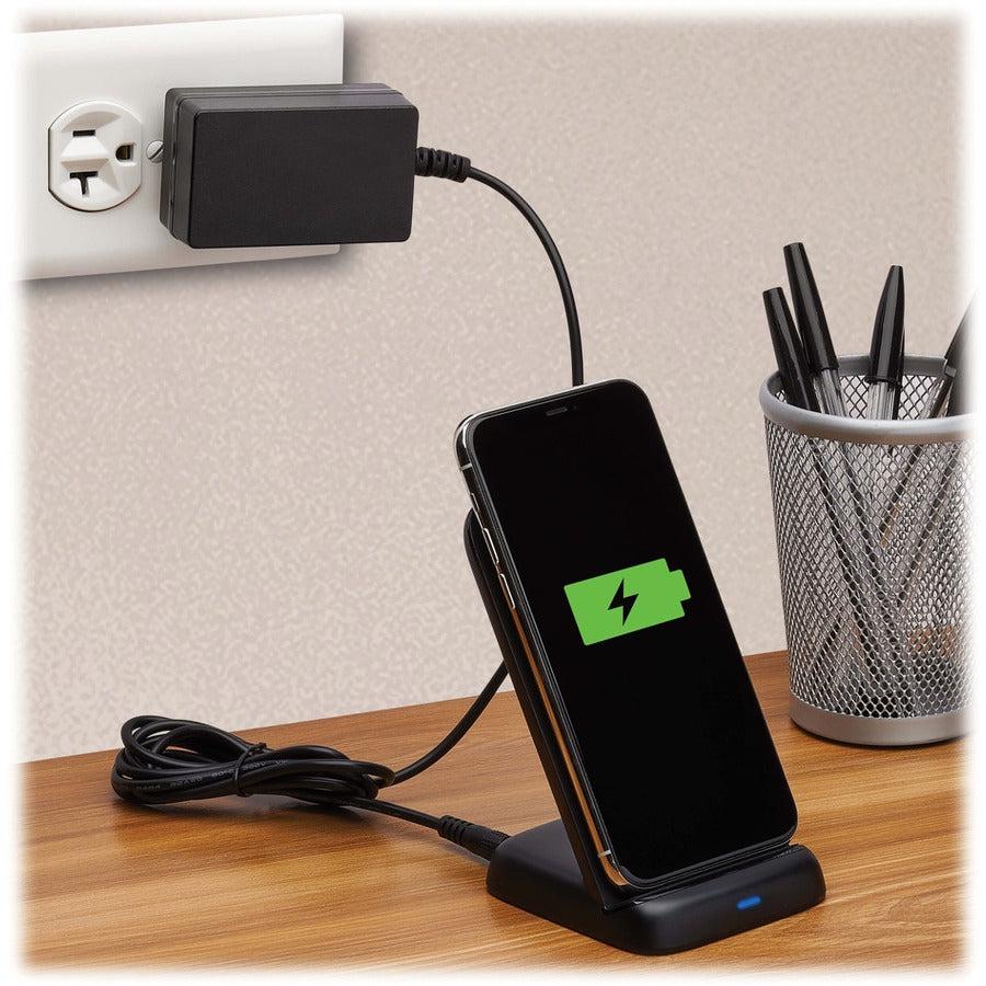 Tripp Lite U280-Q01St-P-Bk 10W Wireless Fast-Charging Stand With International Ac Adapter, Black