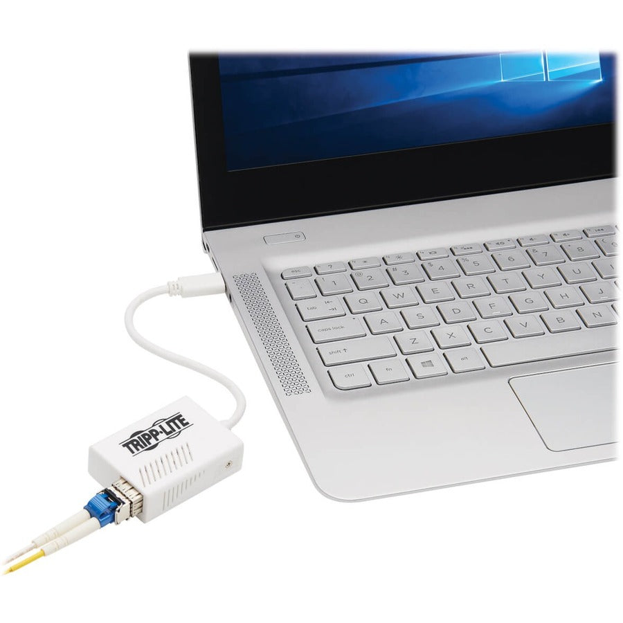 Tripp Lite U436-Smf-1G-Lc Usb-C 3.1 To Fiber Optic Transceiver Gigabit Ethernet Adapter, Singlemode, 1310 Nm, Lc, Up To 5 Km