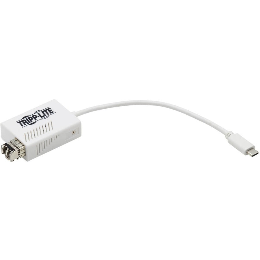 Tripp Lite U436-Smf-1G-Lc Usb-C 3.1 To Fiber Optic Transceiver Gigabit Ethernet Adapter, Singlemode, 1310 Nm, Lc, Up To 5 Km