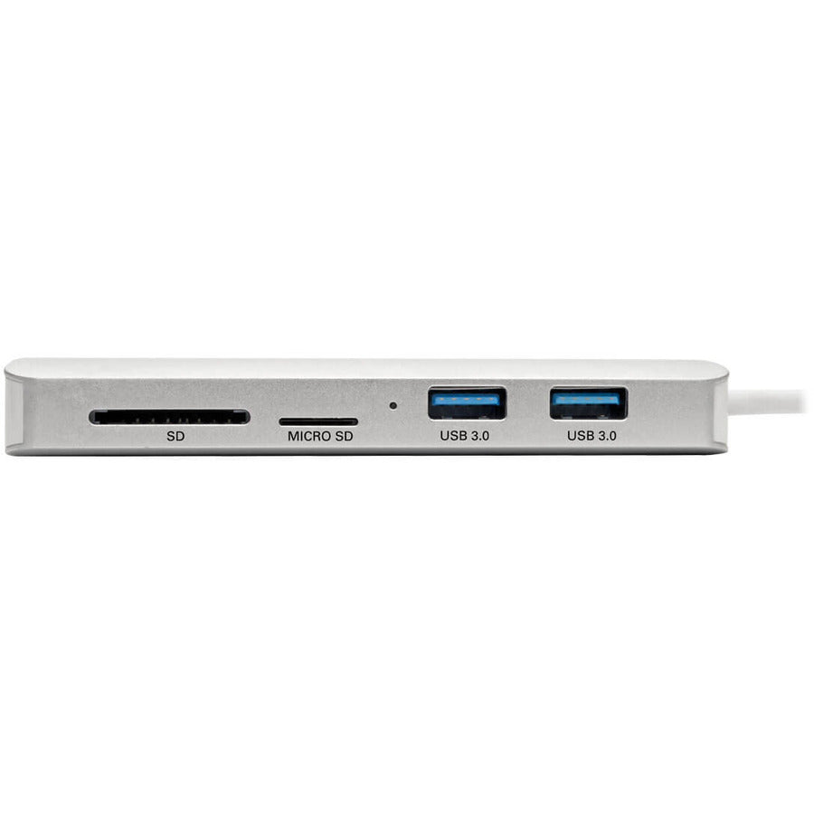 Tripp Lite U442-Dock11-S Usb-C Dock - 4K Hdmi, Usb 3.2 Gen 1, Usb-A/C Hub, Gbe, Memory Card, 60W Pd Charging