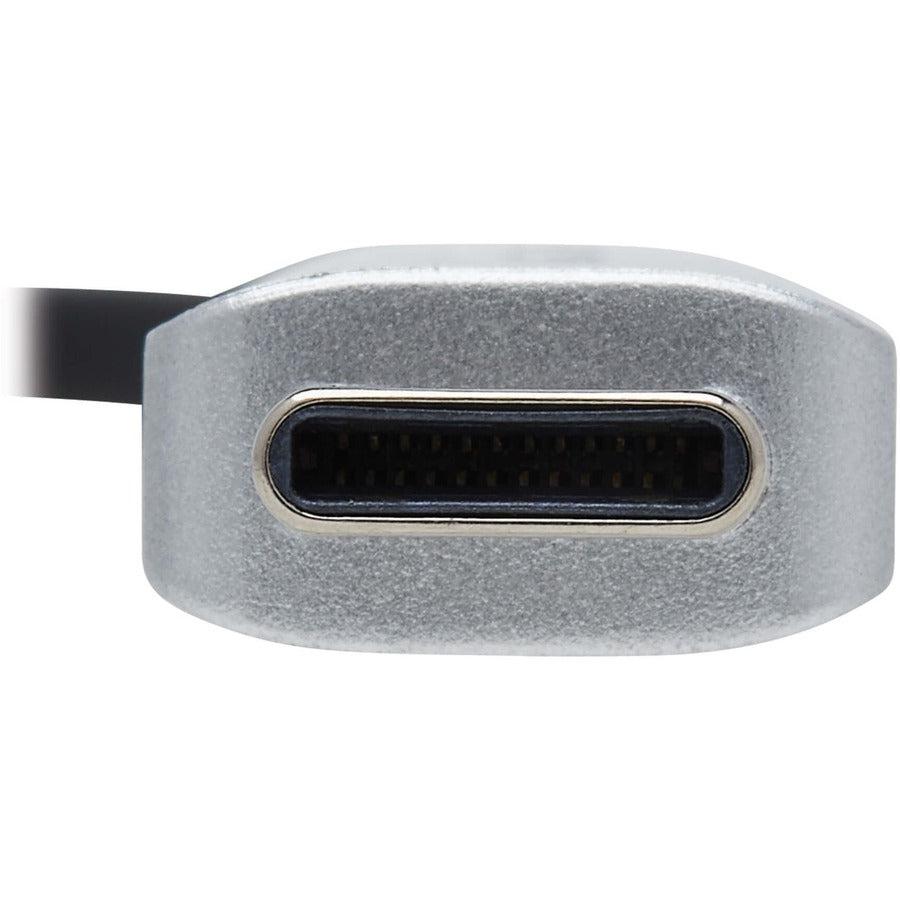 Tripp Lite U460-St4-4A-C 4-Port Usb-C Hub With Laptop Stand - Usb 3.2 Gen 1, 4 Usb-A Ports, Thunderbolt 3, 100W Pd Charging, Silver