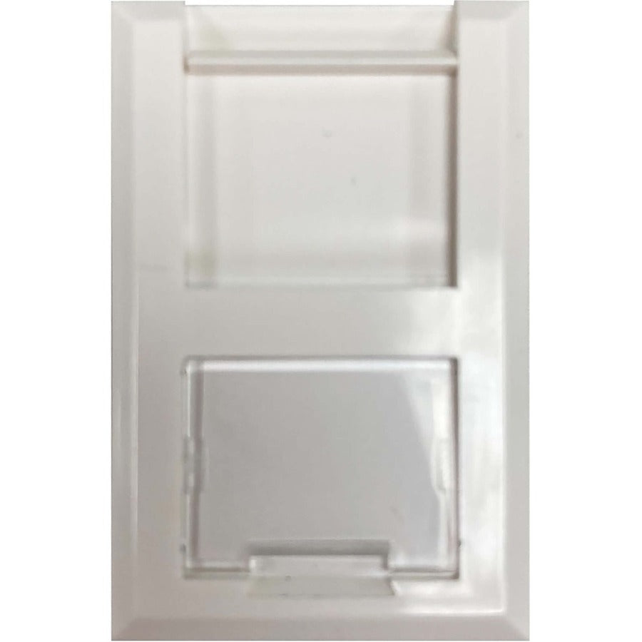 Tripp Lite UK-Style 6C-Type Unloaded Shuttered Module White - 1 x Total Number of Socket(s