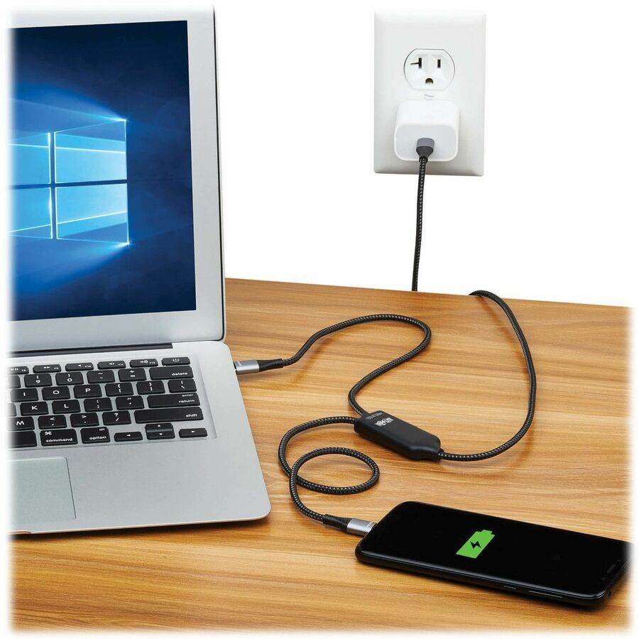 Tripp Lite USB-C Charging Cable/Splitter (M/2xM) - 100W PD Charging, 6 ft. (1.8 m) - 6 ft