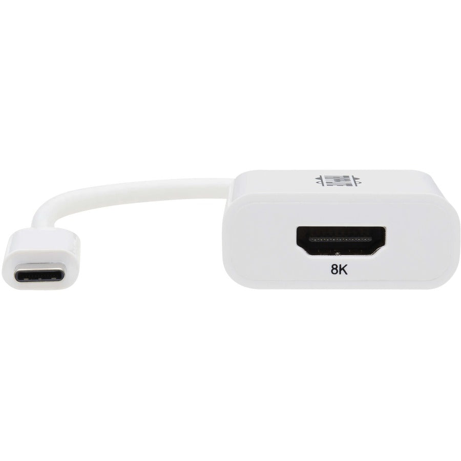 Tripp Lite USB-C to HDMI Adapter (M/F) - 8K 60 Hz, HDR, 4:4:4, HDCP 2.3, White - 1 x HDMI