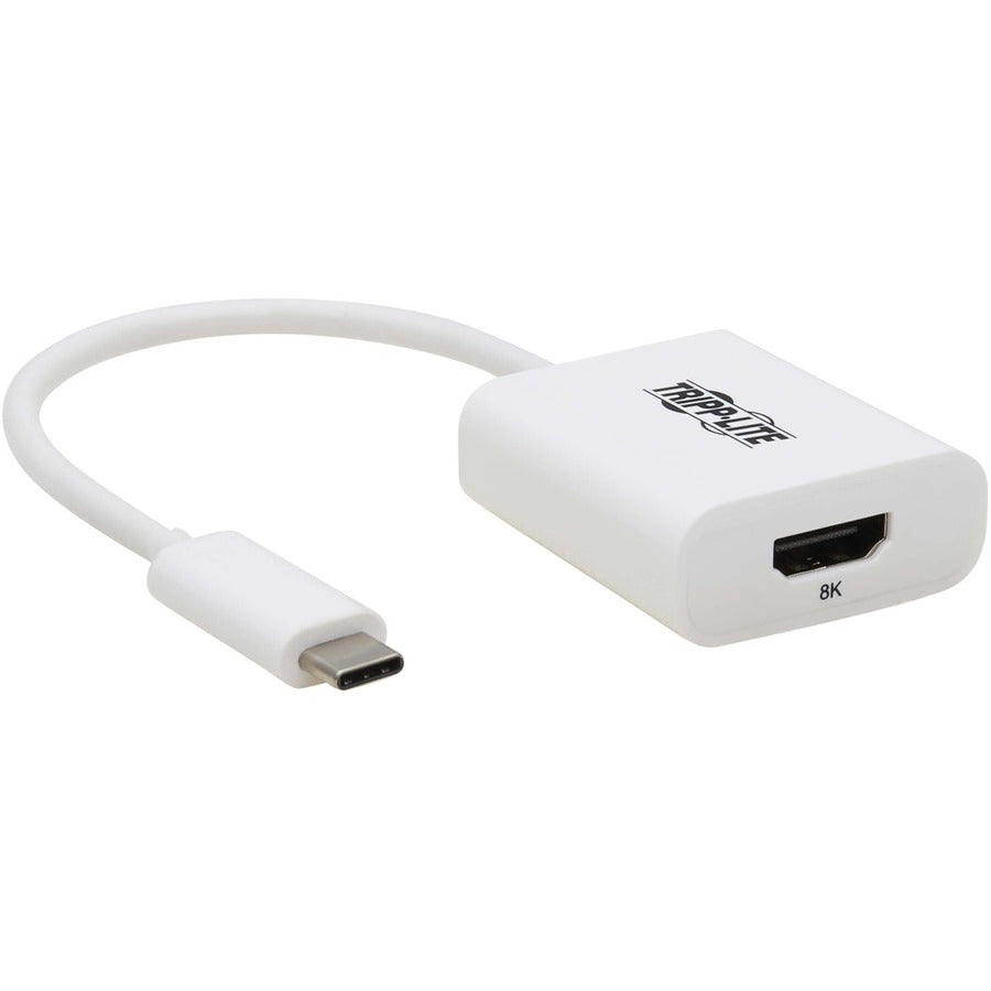 Tripp Lite USB-C to HDMI Adapter (M/F) - 8K 60 Hz, HDR, 4:4:4, HDCP 2.3, White - 1 x HDMI
