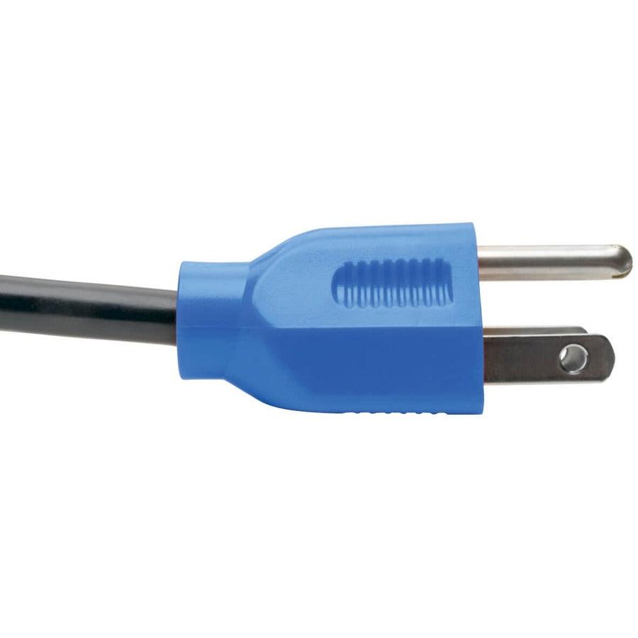 Tripp Lite Universal Computer Power Cord Lead Cable, 10A, 18Awg (Nema 5-15P To Iec-320-C13 With Blue Plugs), 1.22 M (4-Ft.)