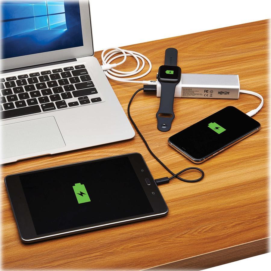 Tripp Lite Upb-05K2-Apl Portable Charger For Apple Watch - Lightning, Magnetic And Usb-A Output, 5200Mah Power Bank, Lithium-Ion, Mfi