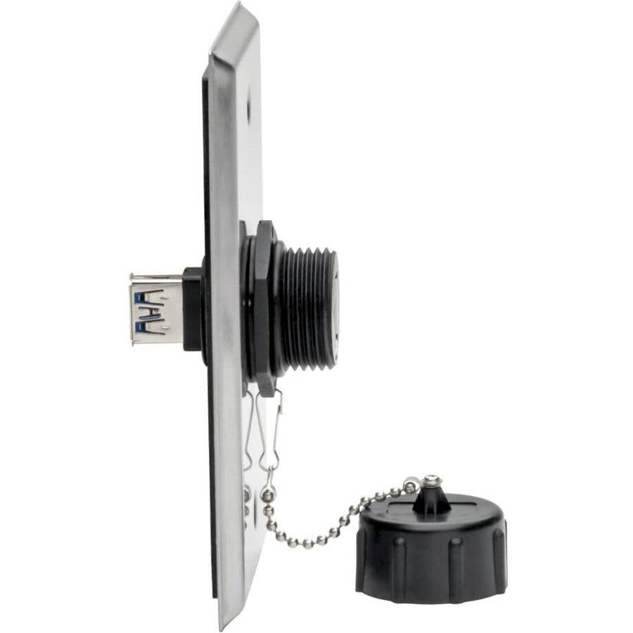Tripp Lite Usb 3.0 Coupler, Superspeed, 3.0/3.1, Industrial - Usb-A F/F, Shielded, Ip67, Dust Cap