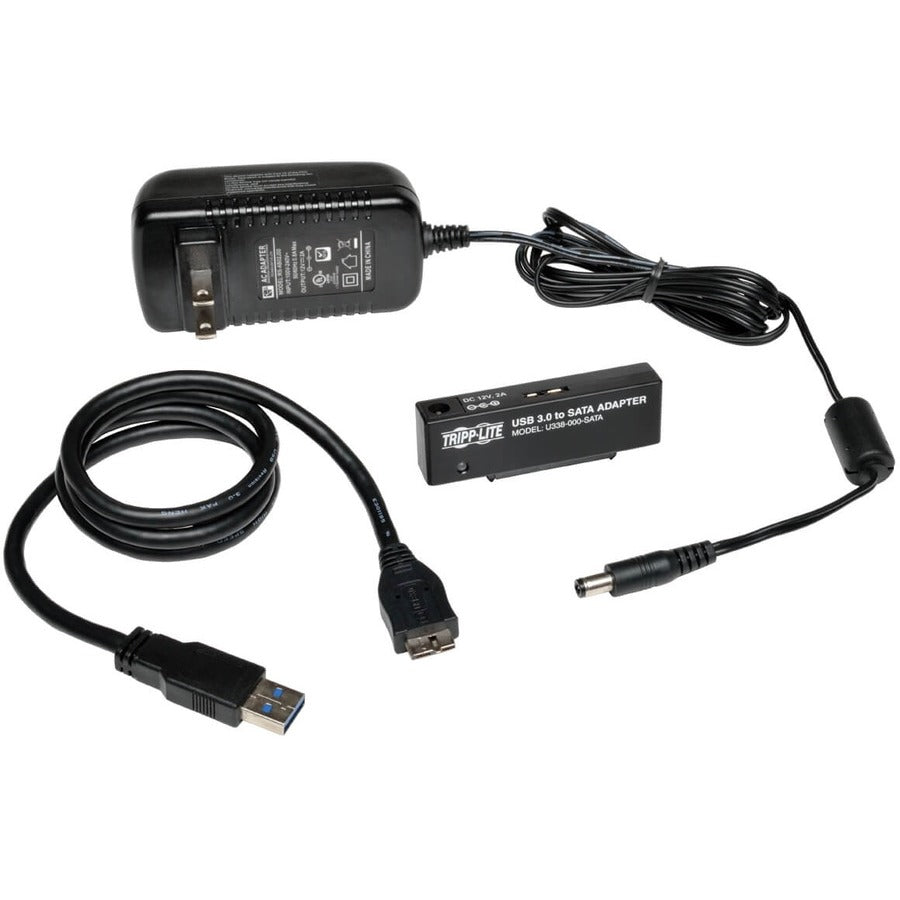 Tripp Lite Usb 3.0 Superspeed To Sata Iii Adapter For 2.5In Or 3.5In Sata Hard Drives