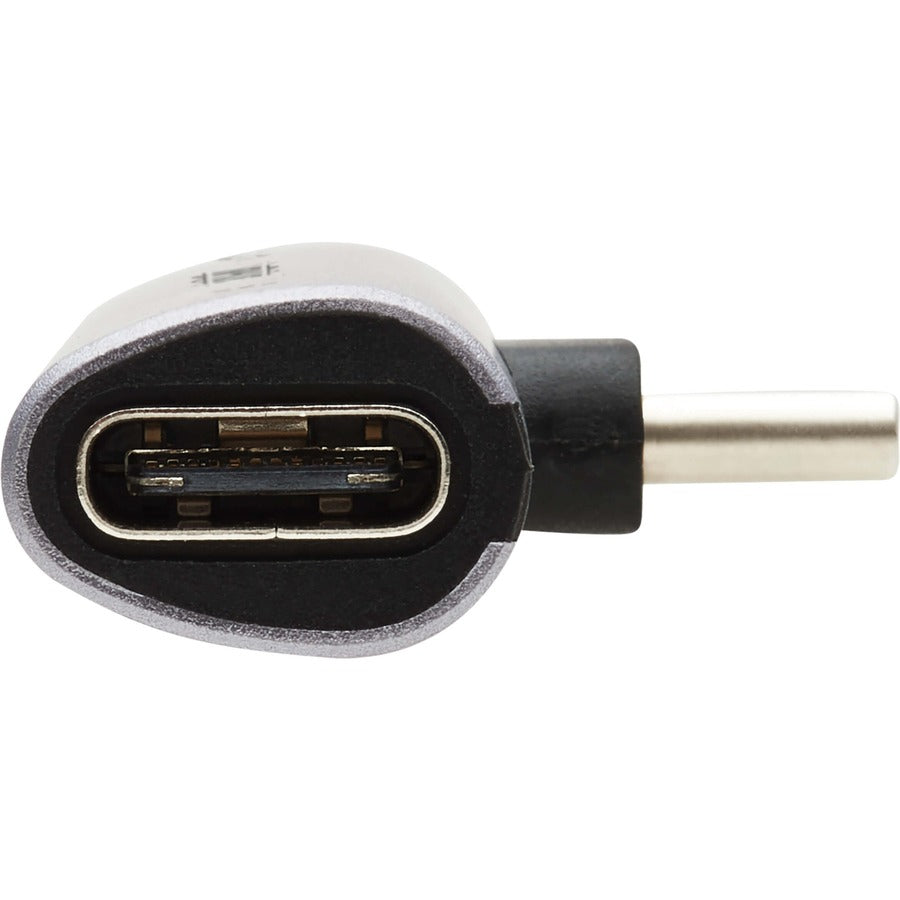 Tripp Lite Usb-C To 3.5 Mm Headphone Jack Adapter For Hi-Res Stereo Audio - Pd 3.0 And Qc 2.0 Charging, Silver