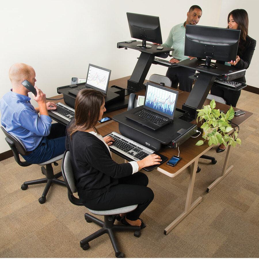 Tripp Lite Wwss1327Cp Workwise Height-Adjustable Sit-Stand Workstation, Single-Monitor, Clamp-On