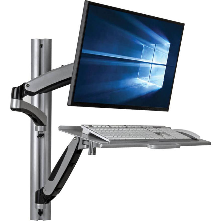 Tripp Lite Wwss1327Rwtc Adjustable-Height Wall-Mount Sit-Stand Workstation, Single-Display
