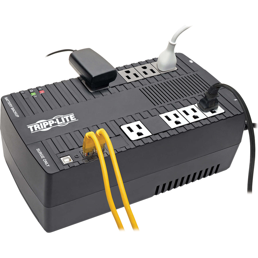 Tripp Lite by Eaton 700VA 350W Line-Interactive UPS - 8 NEMA 5-15R Outlets, AVR, 120V, 50/60 Hz, USB, Desktop/Wall Mount AVR700U