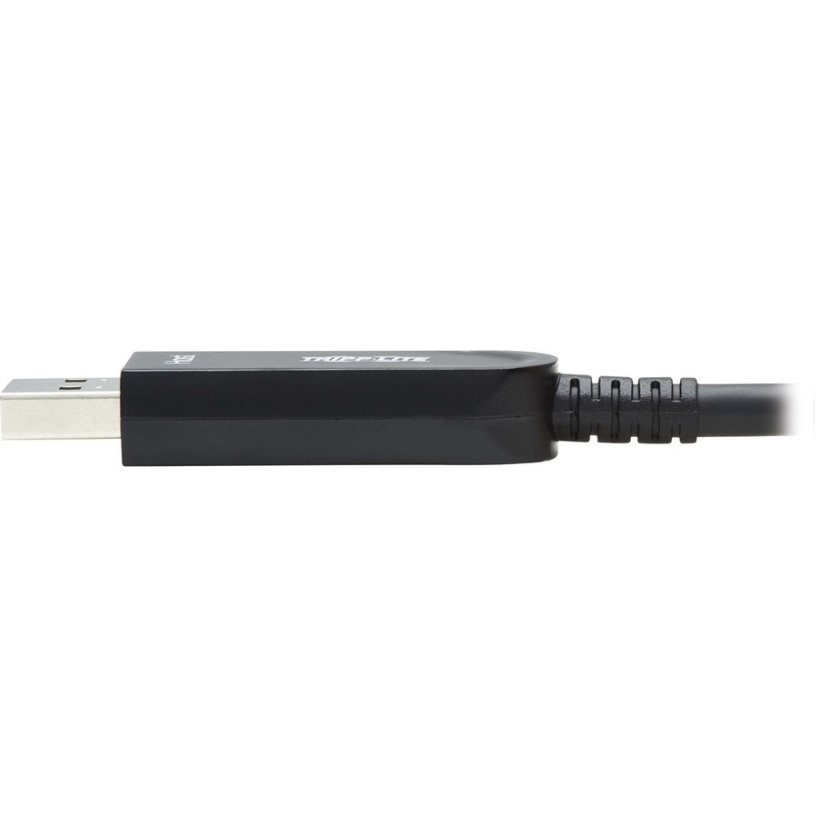 Tripp Lite by Eaton USB-A to USB-C AOC Cable (M/M) - USB 3.2 Gen 2 (10Gbps) Plenum-Rated Fiber Active Optical - Data Only, Backward Compatible, Black, 10 m (33 ft.) U428F-10M-D321