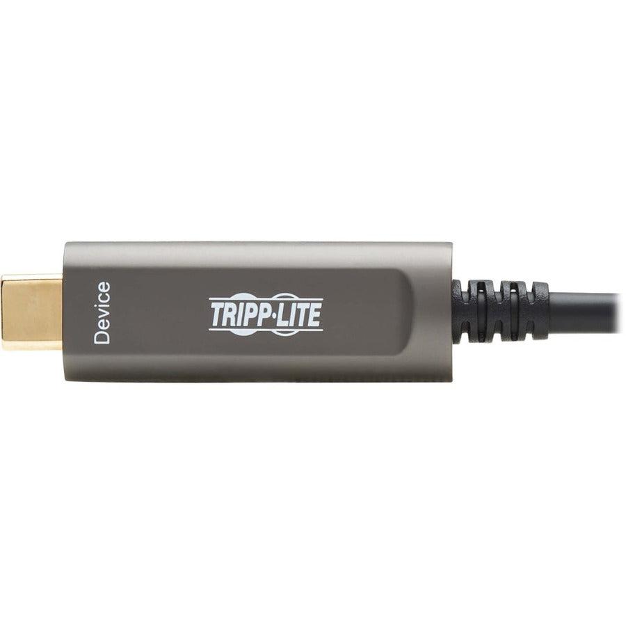 Tripp Lite by Eaton USB-A to USB-C AOC Cable (M/M) - USB 3.2 Gen 2 (10Gbps) Plenum-Rated Fiber Active Optical - Data Only, Black, 10 m (33 ft.) U428F-10M-D3